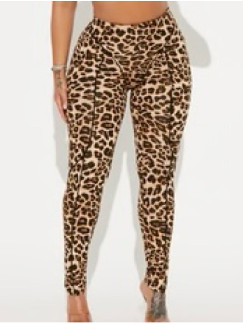 Fashion Nova Leopard Print High-Waist Leggings - Brown/Tan